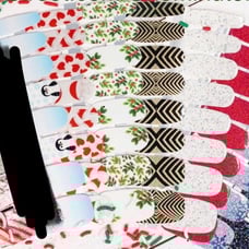 Color Street Set of Six 2020 Christmas Nail Strip Designs