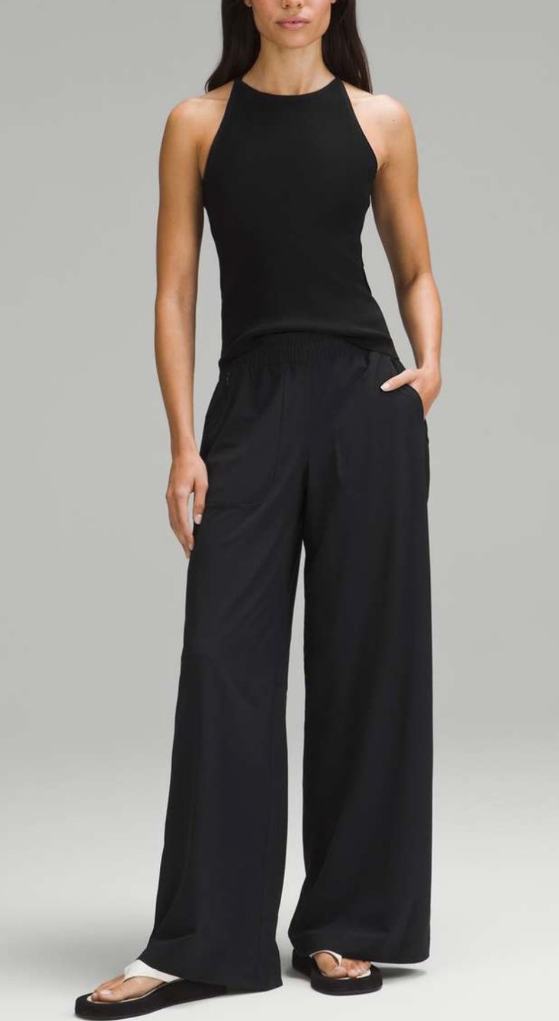 Lululemon Swift Wide-Leg Mid-Rise Pant *Full Length Black Size 12