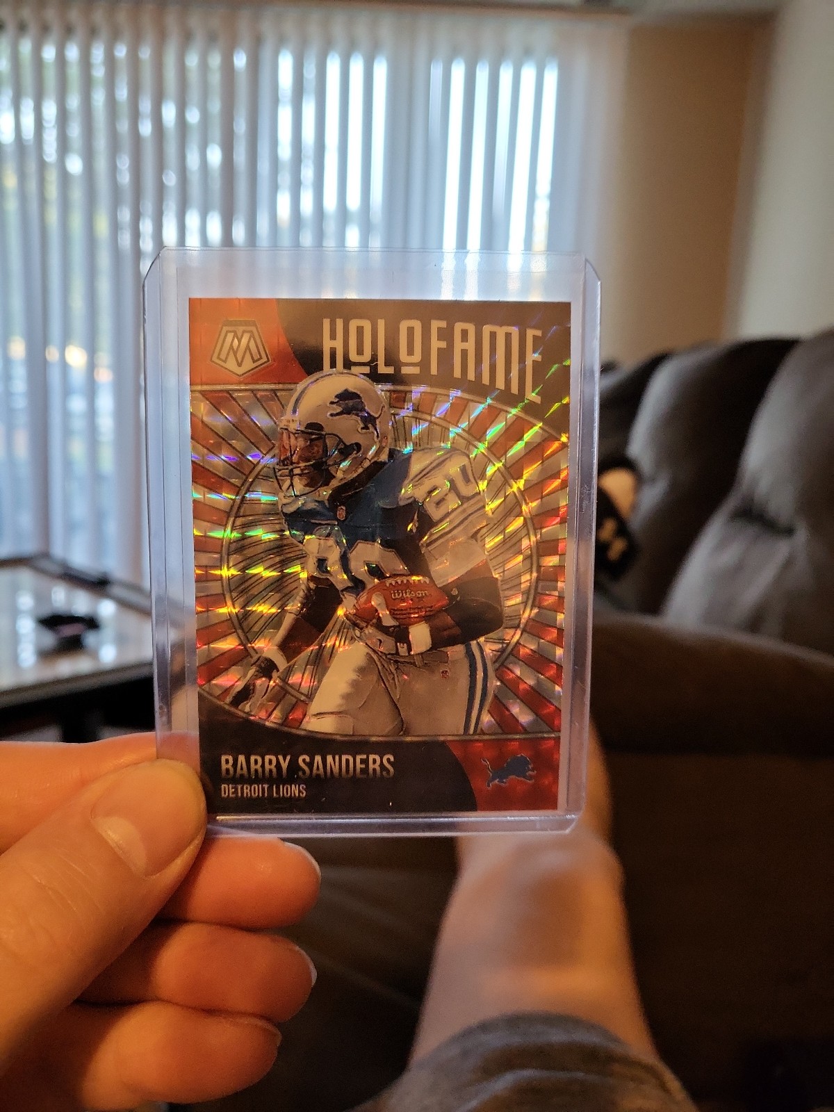 Barry sanders holofame card