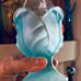 Vintage Viking Aqua Blue Stretch Swung Vase