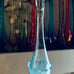 Vintage Viking Aqua Blue Stretch Swung Vase