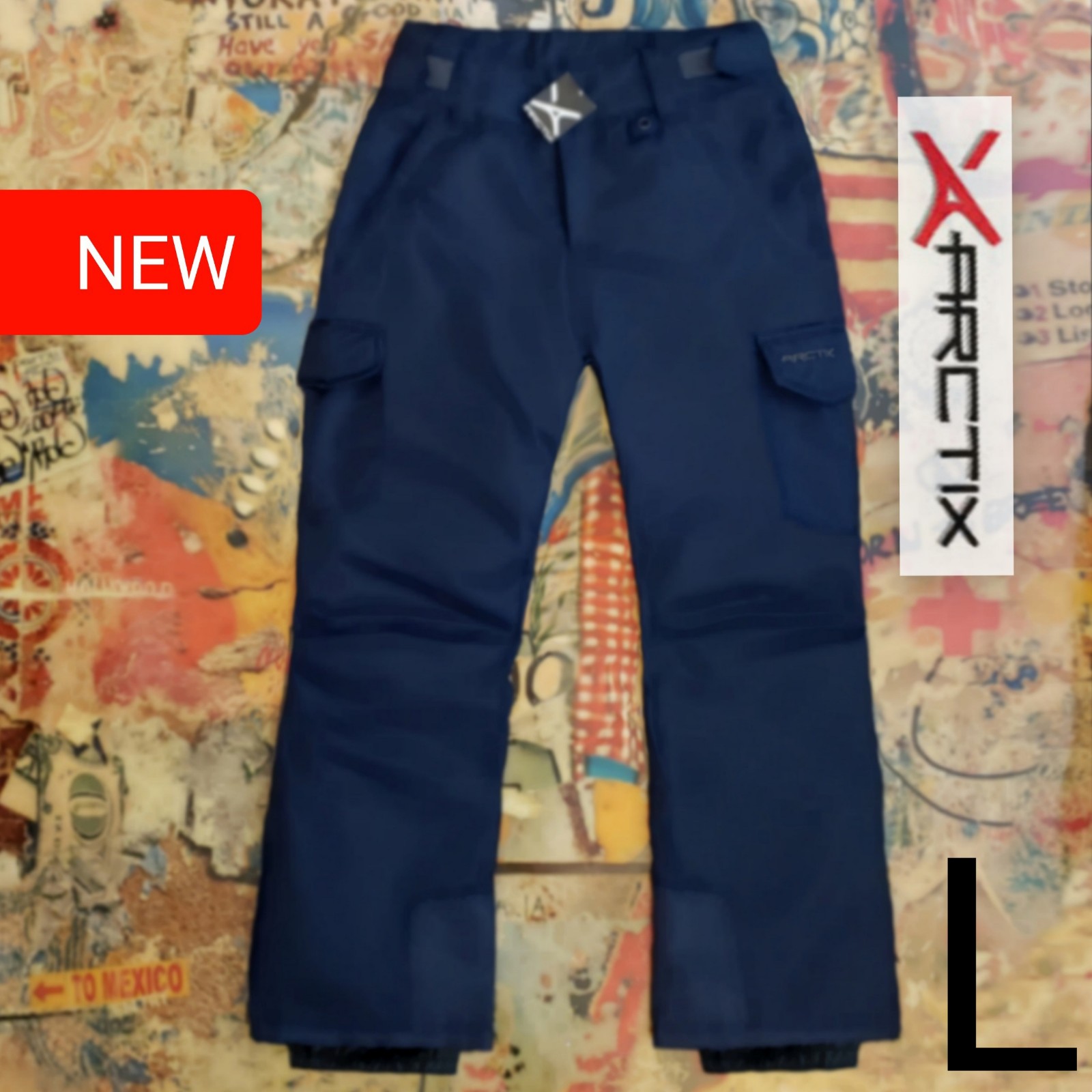 100 New 5K Waterproof Insulated Cargo Snowboard Pants / Ski Pants! L