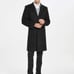Nwot zeetoo Men's Wool Peacoat Winter Buttons Jacket Windproof Classic Pea Coat
