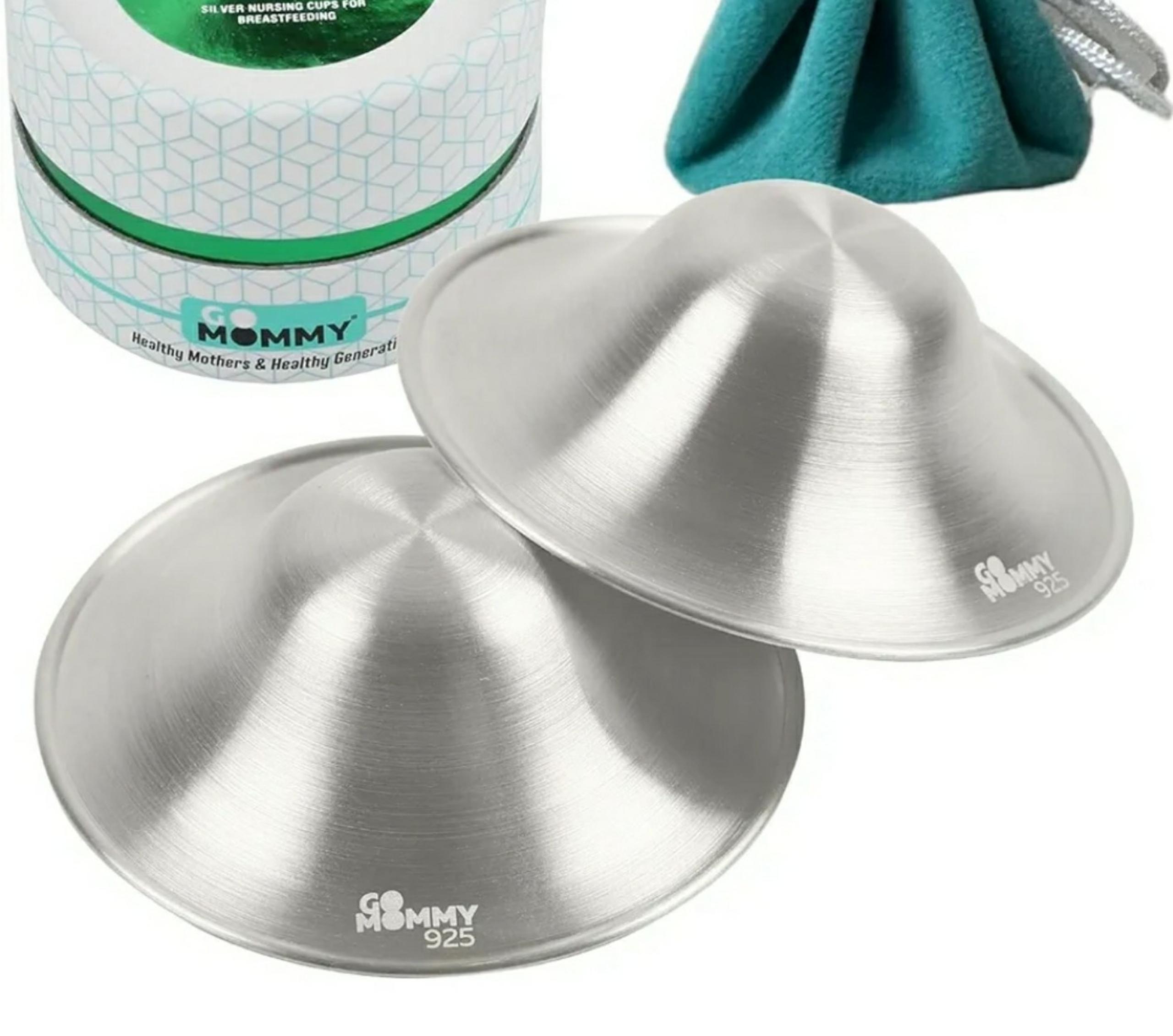 Nursing cups the original silver new