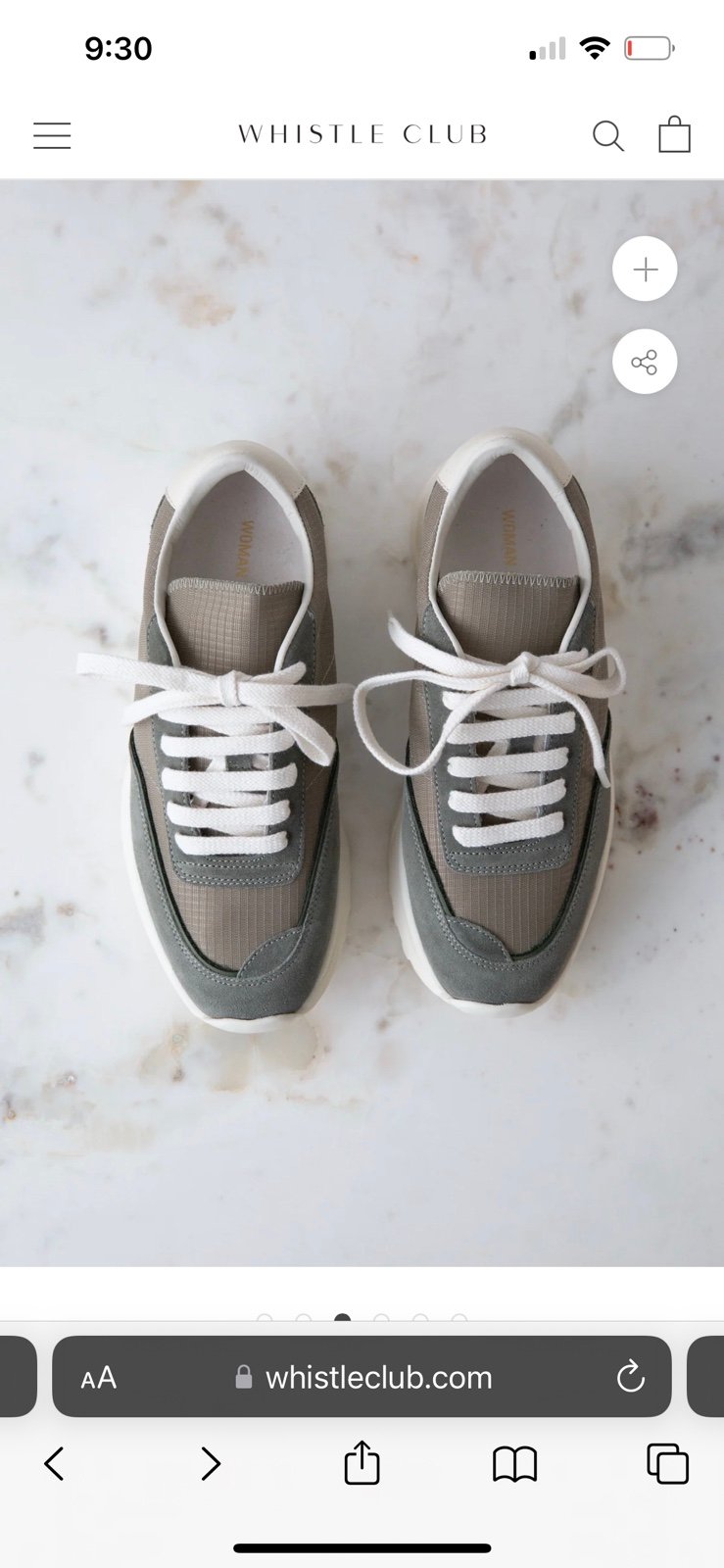 COMMON PROJECTS Track 80 Nylon Runner Sneakers Army Green