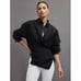 NWT CARBON38 Oversized Button Up Shirt Size Small Black Cotton Casual