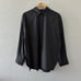 NWT CARBON38 Oversized Button Up Shirt Size Small Black Cotton Casual