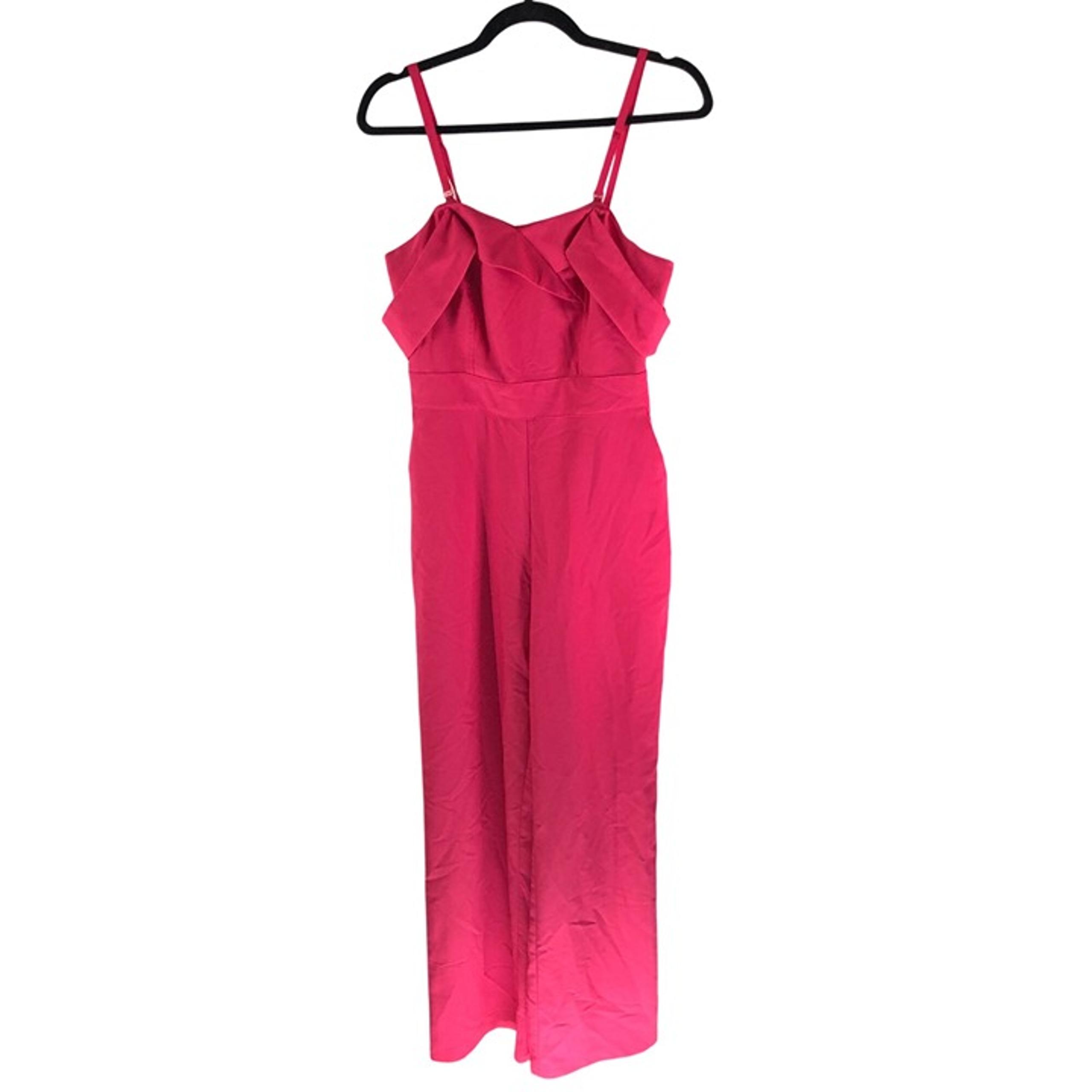 Gabrielle Union New York & Company Womens Jumpsuit Sleeveless Sweetheart Pink XS
