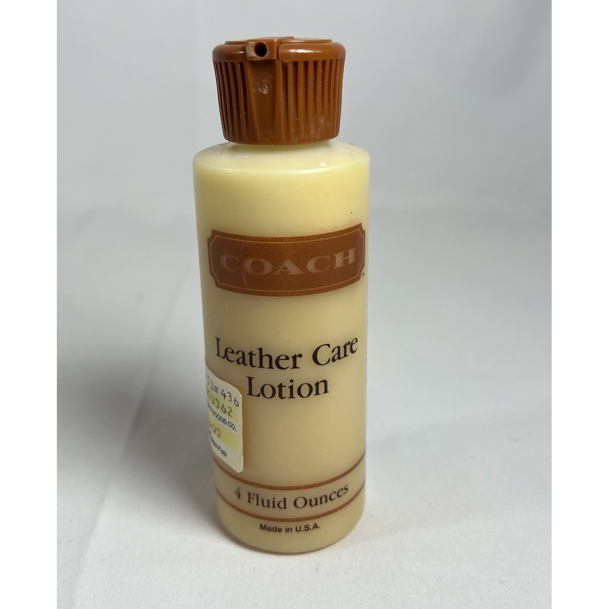 VIntage Coach Leather Care Lotion Natural Leather 4 Fl Oz USA MORE THAN 95% FUL