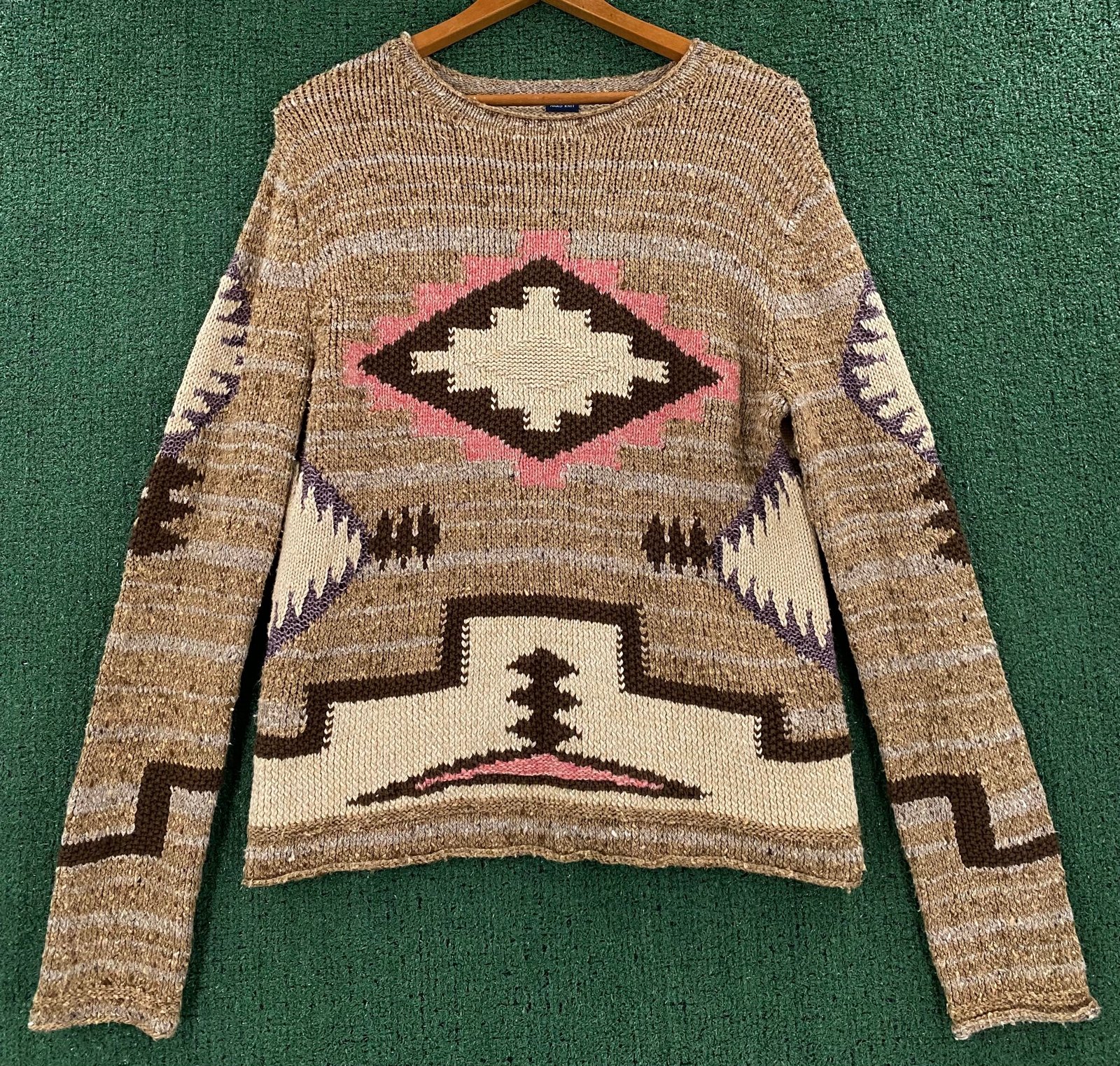 Ralph Lauren Hand Knit Southwestern Sweater Women’s Size Small