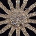 Vintage Starburst Rhinestone Brooch