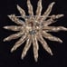 Vintage Starburst Rhinestone Brooch