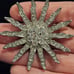 Vintage Starburst Rhinestone Brooch