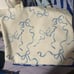 Blue Ribbon Bow Figure Tote Bag