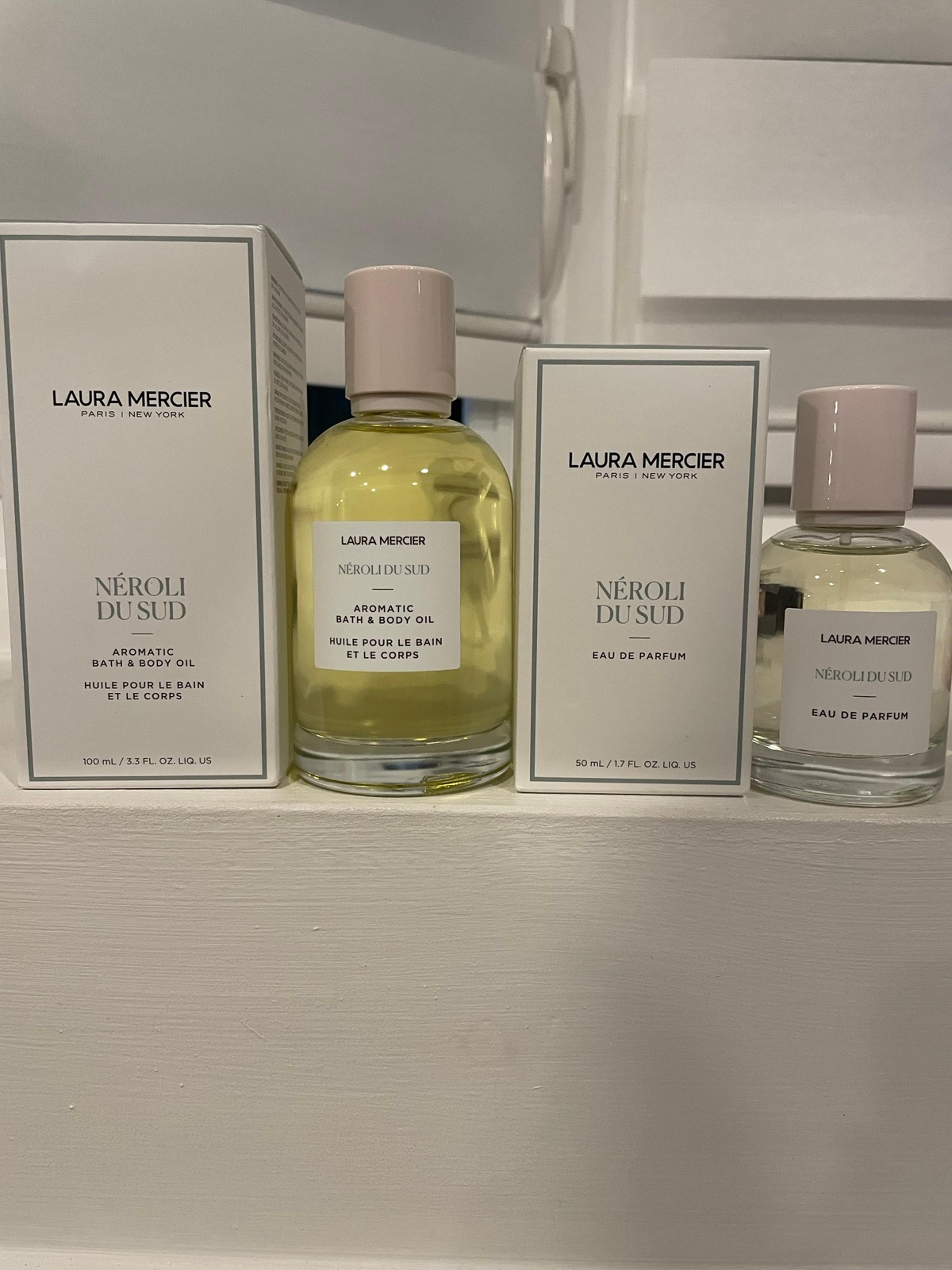 Laura Mercier Neroli Du Sud Eau De Parfum & Aromatic Bath & Body Oil Set NIB