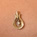 14k solid gold vintage diamond pendant