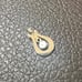 14k solid gold vintage diamond pendant