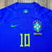 NEW Neymar Jr #10 Brazil 2022/23 Authentic Away Soccer Jersey Mens Large NWT