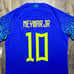 NEW Neymar Jr #10 Brazil 2022/23 Authentic Away Soccer Jersey Mens Large NWT