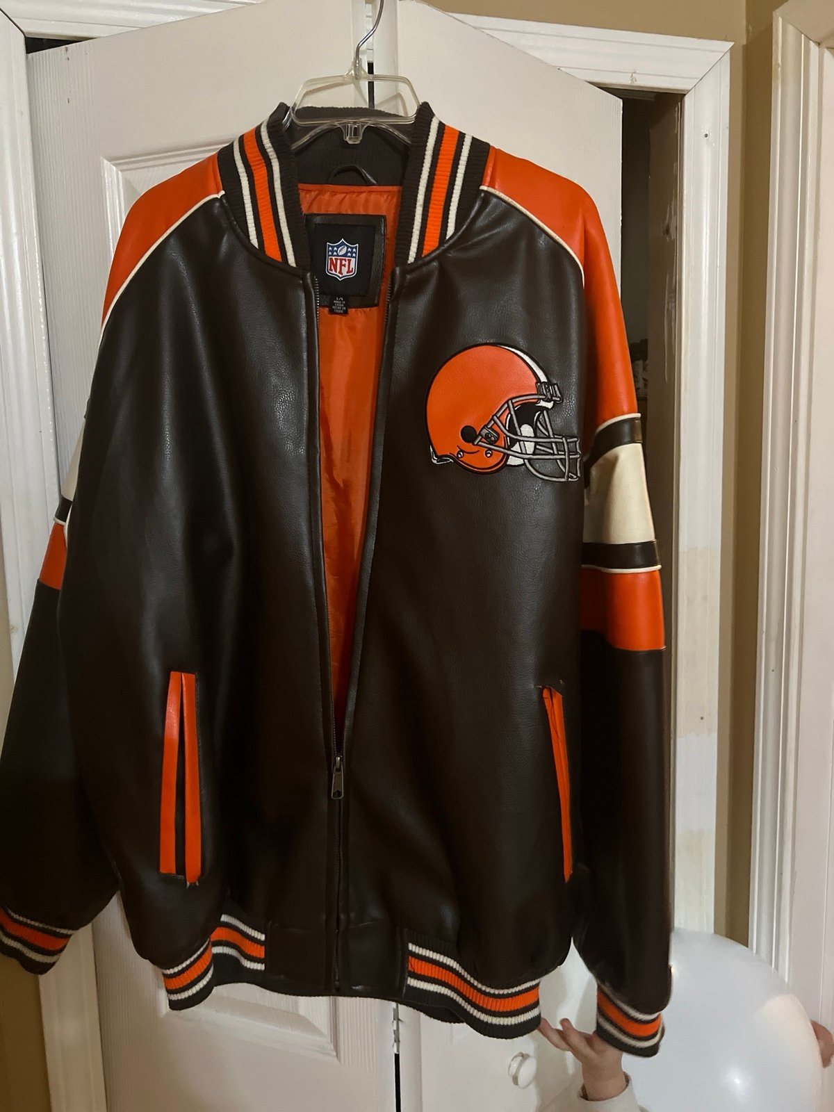 CLEVELAND BROWNS leather Jacket