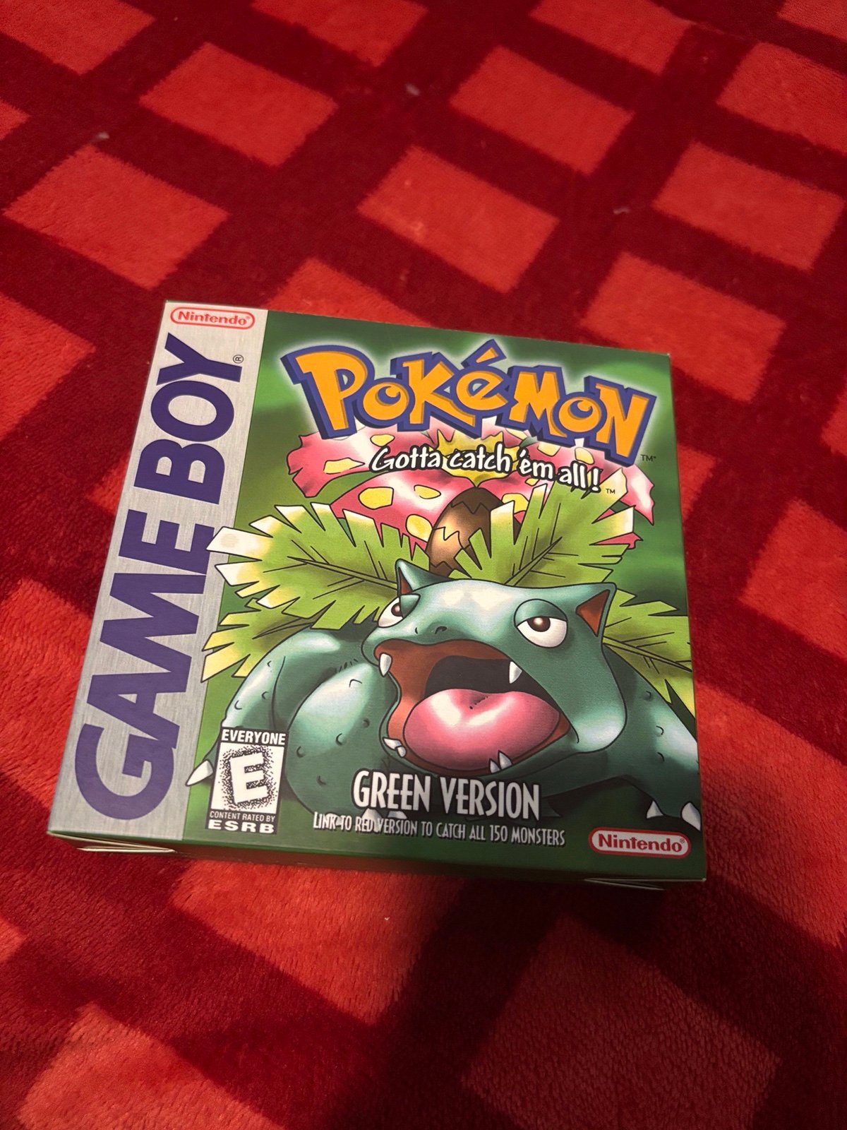 Pokemon green version (Nintendo Game Boy) (BOX ONLY)