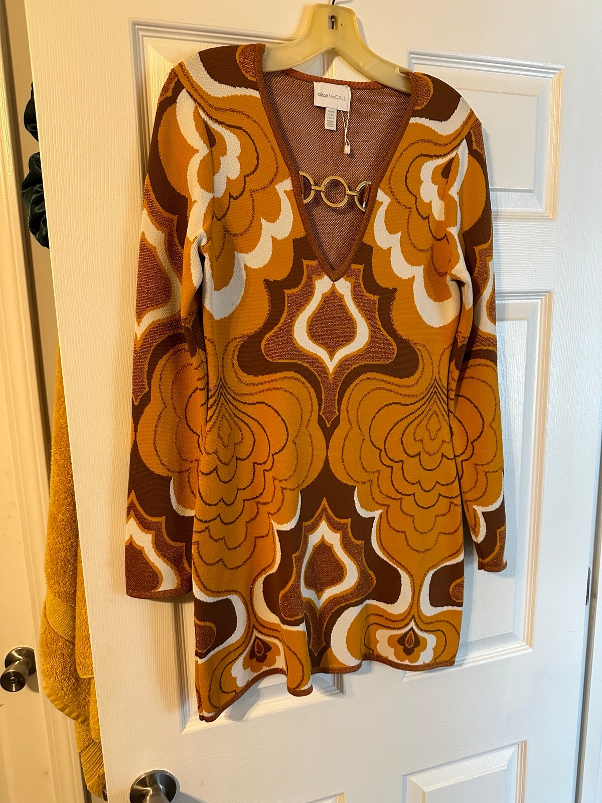 Designer Alice McCall In Music dress - size women’s 6 retro funky 70s style