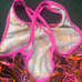 NWT GK gymnastics tumbling dance leotard style E4482 carnival print AXS
