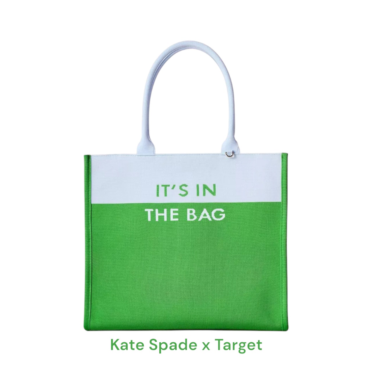 NWT Kate Spade New York x Target Green/Blue Colorblock Knit Tote Bag