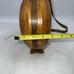 Vintage HANDMADE CARVED Walnut Wood Flask Canteen Bottle Bar Decor
