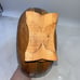 Vintage HANDMADE CARVED Walnut Wood Flask Canteen Bottle Bar Decor