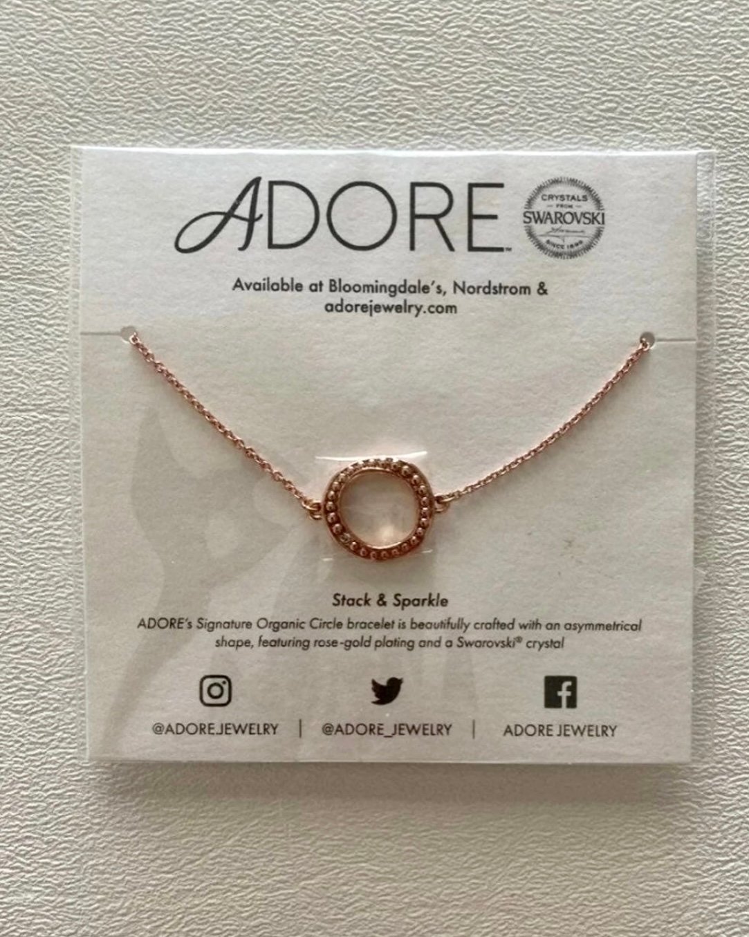 Adore swarovski bracelet best sale