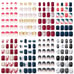 192 Pieces 8 Boxes Press on Nails Short Fakes Nails Square False Nails for Girls