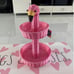 2 tier Flamingo Wicker Basket !