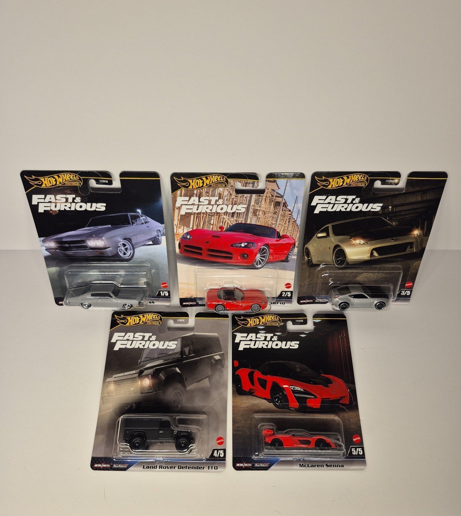 Hot Wheels fast and furious 1-5
