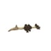 Vintage Hand Carved Natural Burl Wood Knot Solid Wood Alligator Crocodile 13,5”
