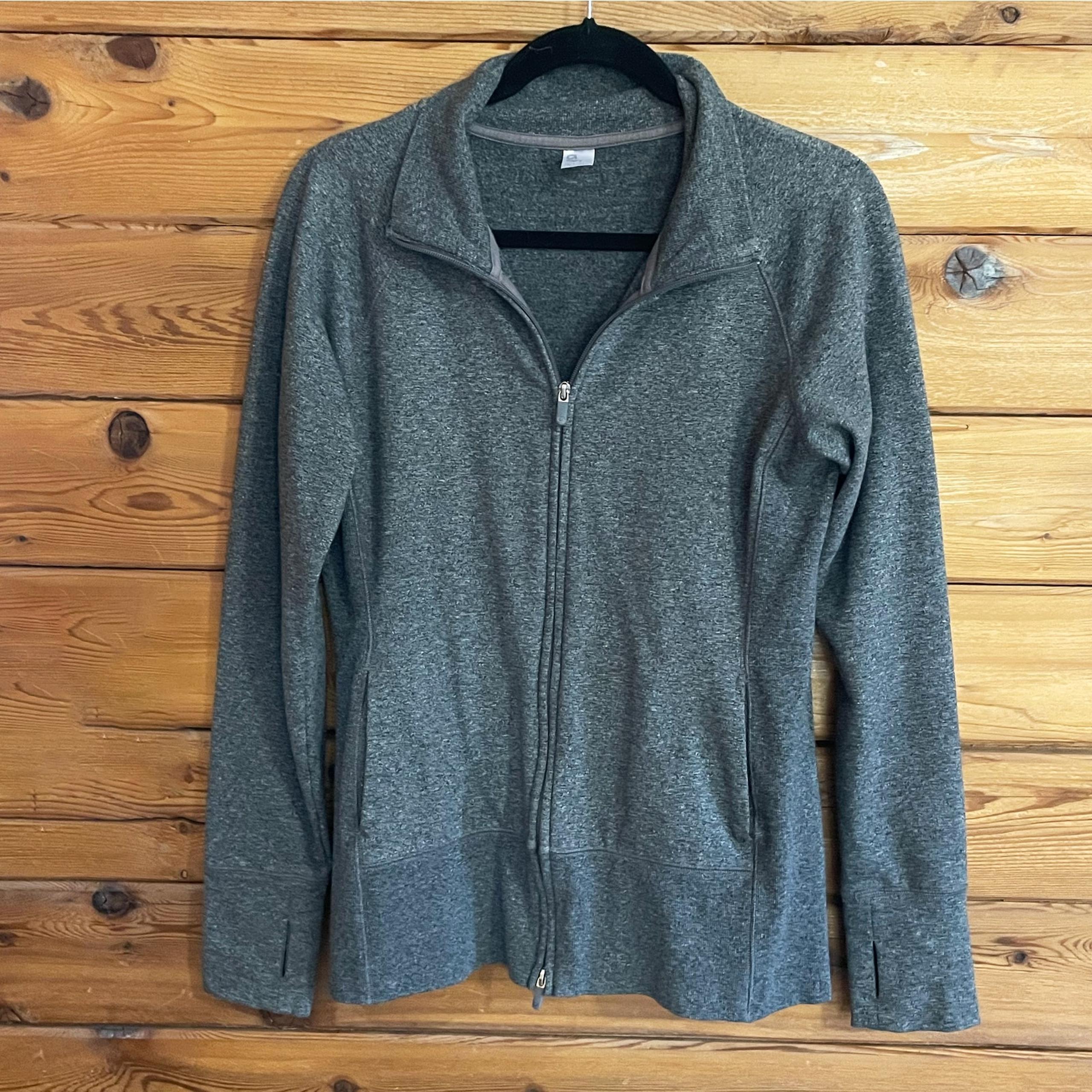 Gap Fit Grey Womans Full Zip Sweater Medium
