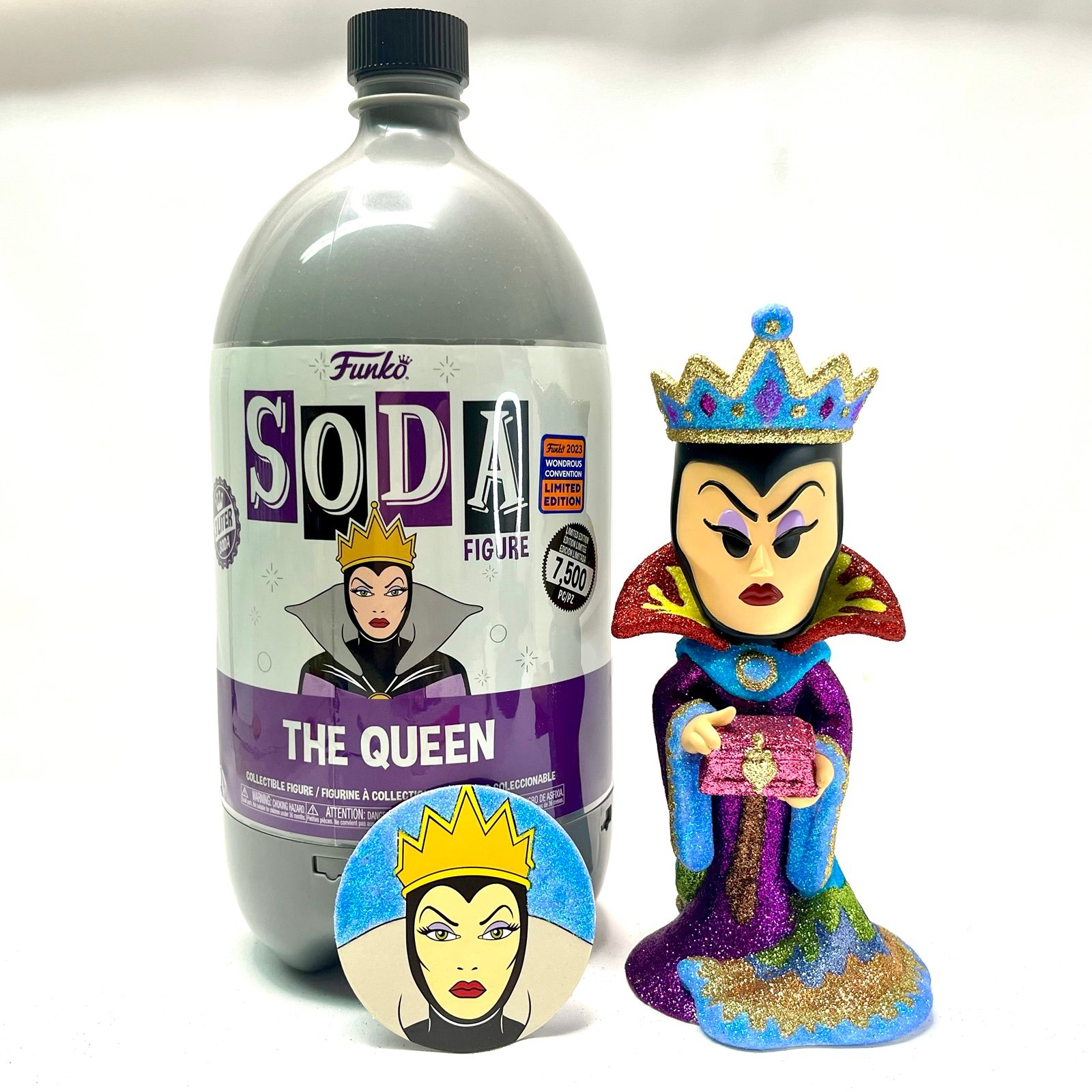 CUSTOM Funko Soda Pop - Evil Queen *DIAMOND GLITTER 1/1 CHASE* Poison Apple