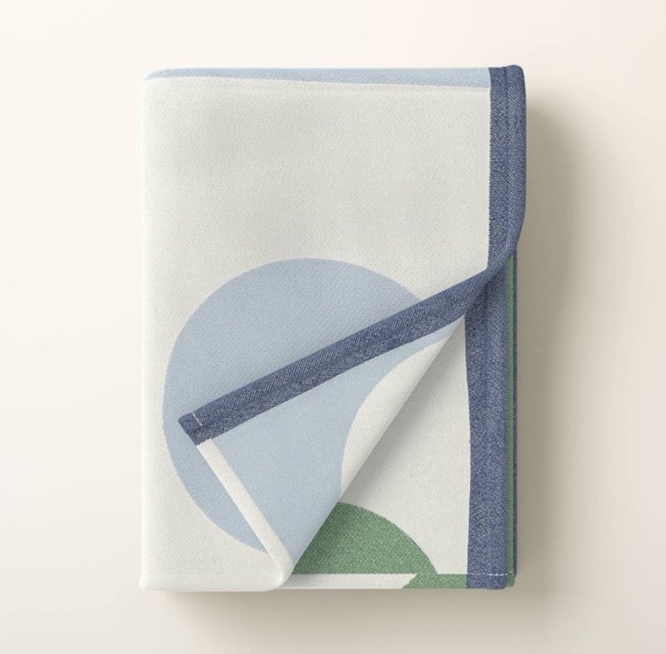 Kate Spade Throw Blanket Green/Blue Polka Dots - kate spade new york x Target