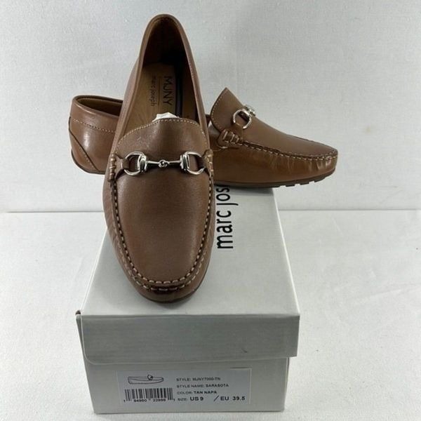 Marc Joseph New York Sarasota Loafers Tan Nappa Size 9