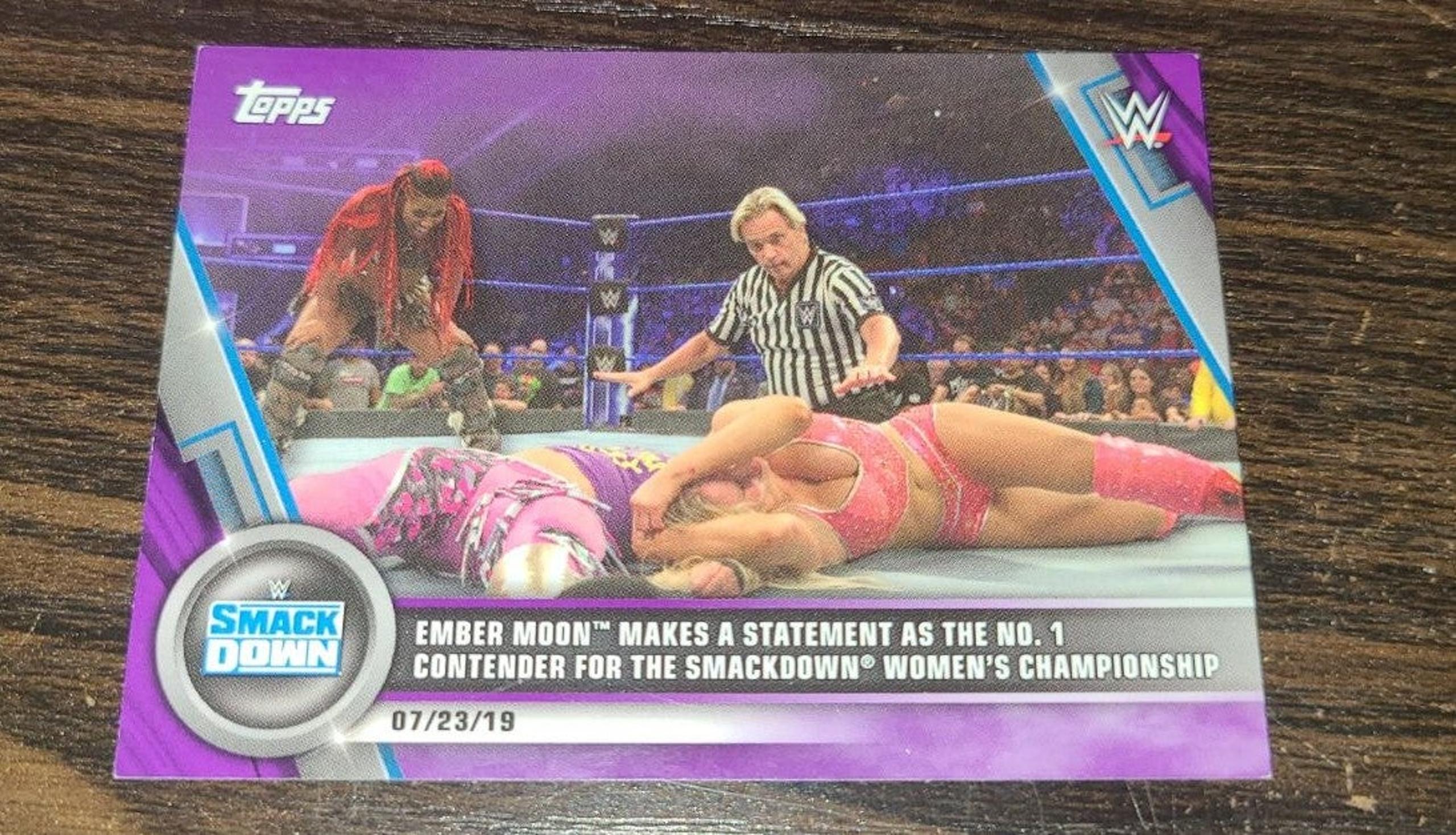 WWE WD EMBER MOON CARD #52 variant /99