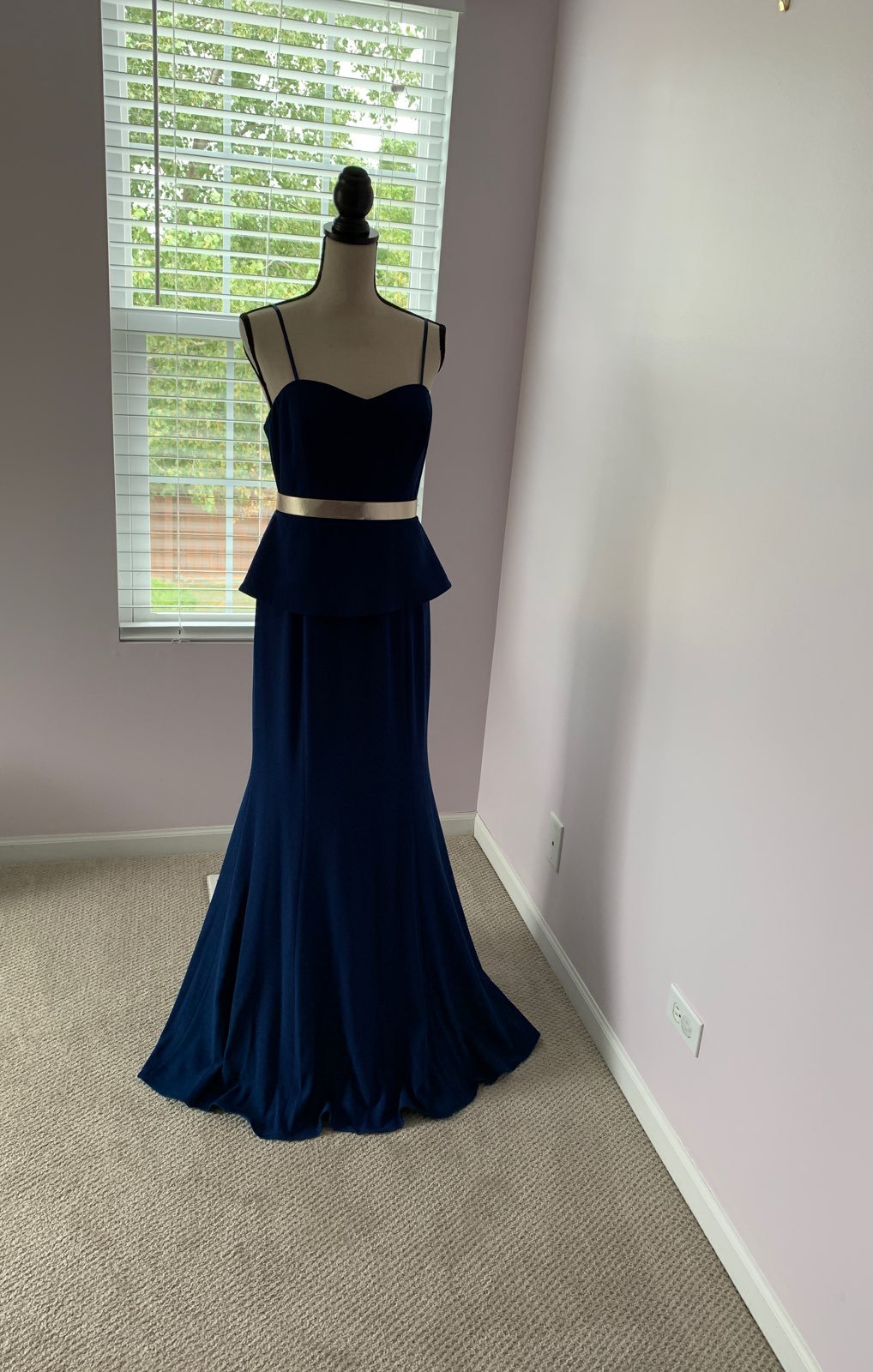 Royal blue peplum Dress