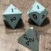 Vintage Gamescience partial set opaque sky blue 3 rpg ad&d dice 051223aBAZAE
