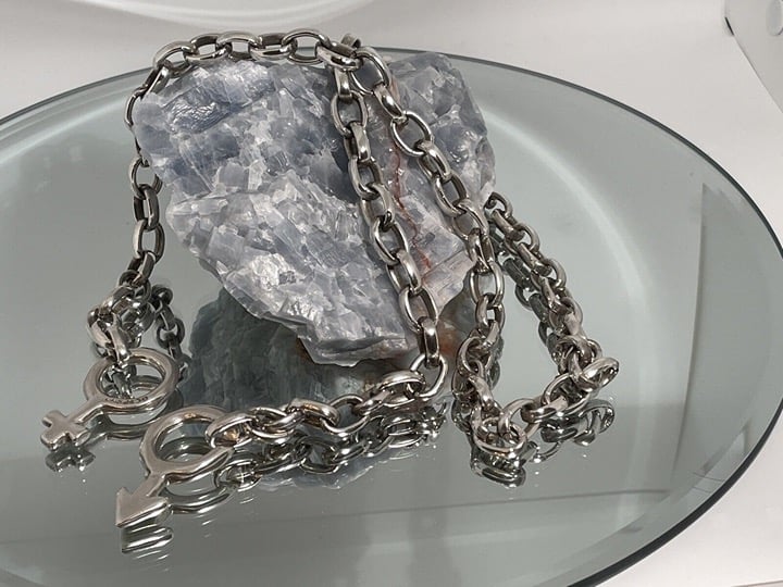 UNO de 50 / His / Her/ Silver shops Plated Necklace