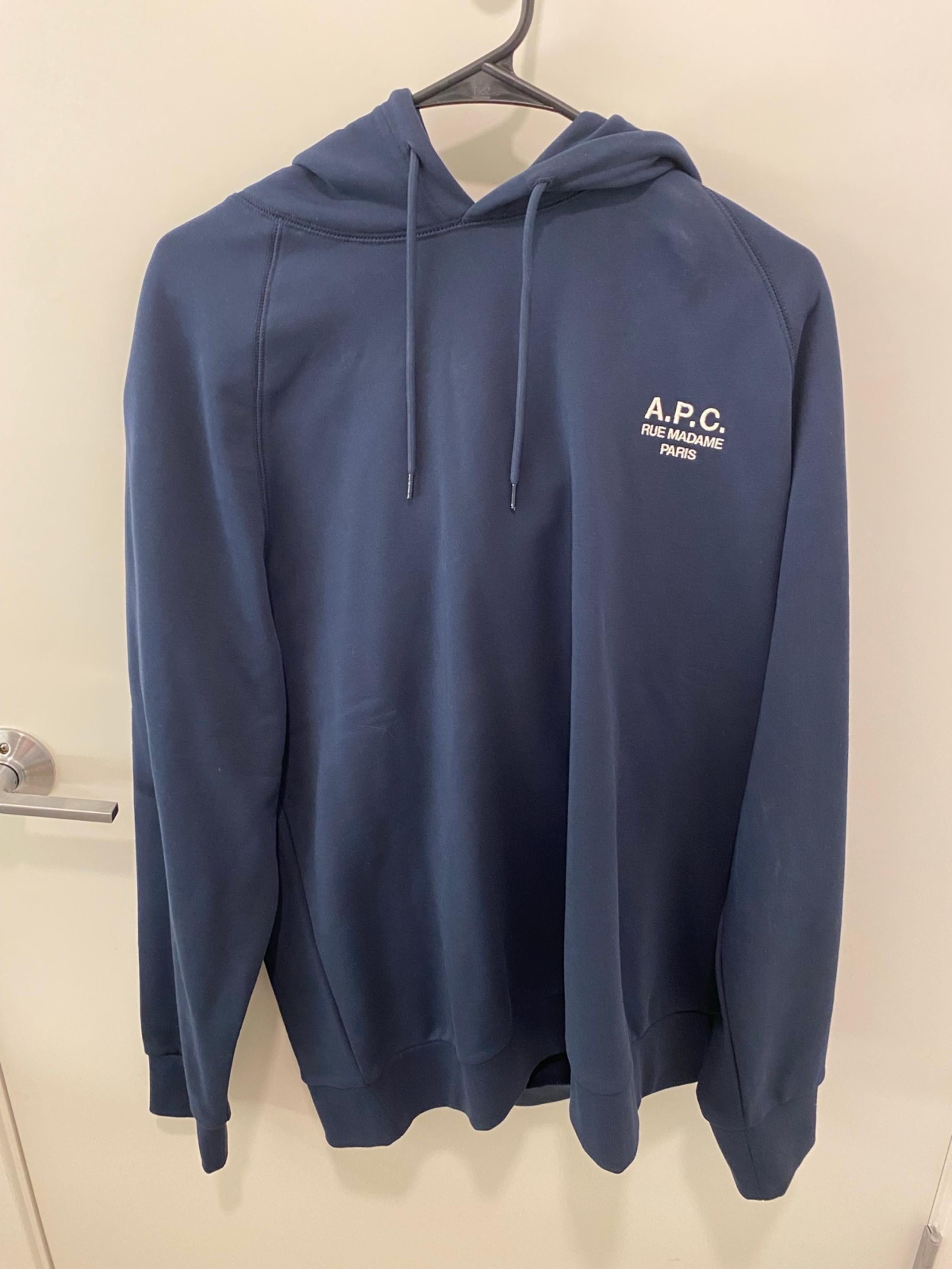APC x SSENSE Oscar Navy Blue Hoodie Size M