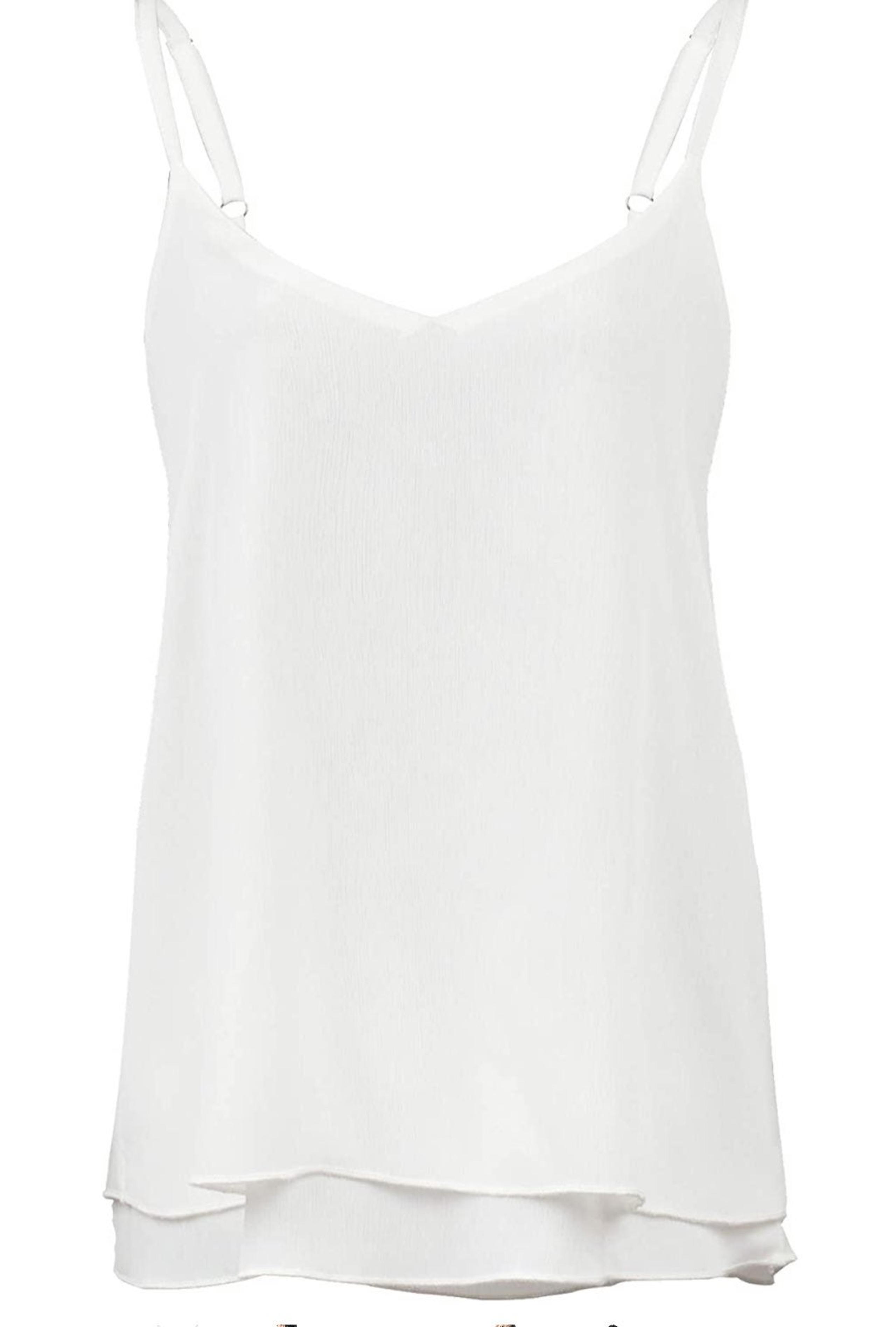 V-Neck Chiffon Spaghetti Strap Cami Top
