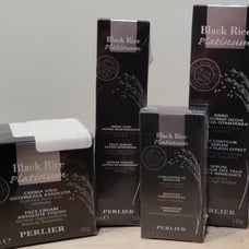 Perlier Black Rice Platinum Anti-aging Skincare 4 Piece Set SEALED