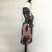 For Love and Lemons Dress SZ Medium Black Velvet Trim Embroidered Lace Nude NWOT
