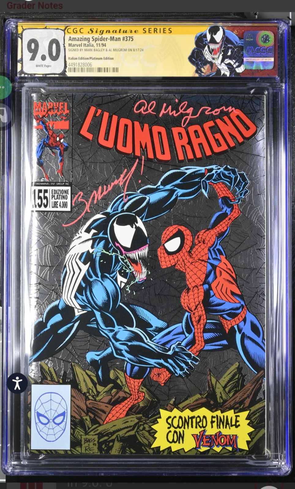 Amazing Spider-Man 375 CGC SS 9.0