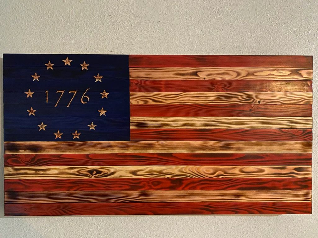 Handmade American flag
