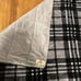 Woolrich Home Fleece Throw Blanket Grey Black Plaid Fuzzy Cozy 47 x 70